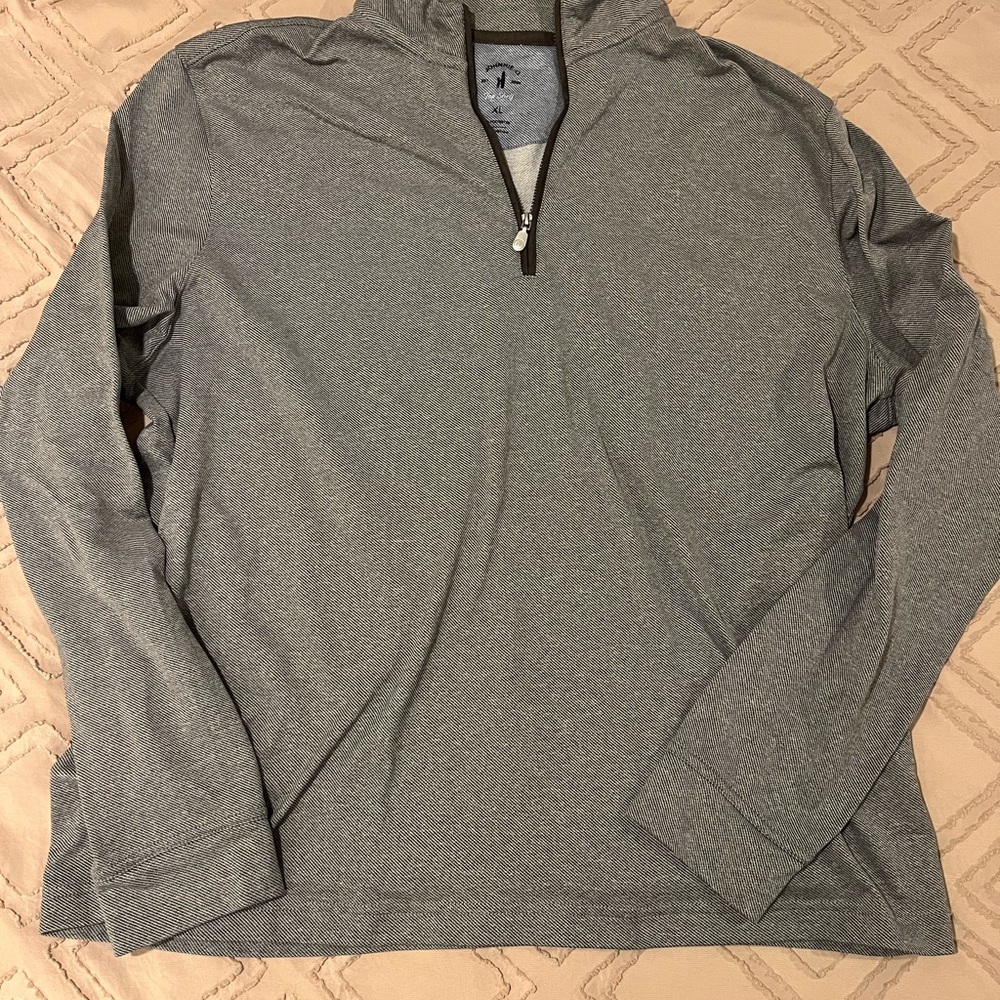 johnnie-O Charcoal Quarter-Zip Pullover